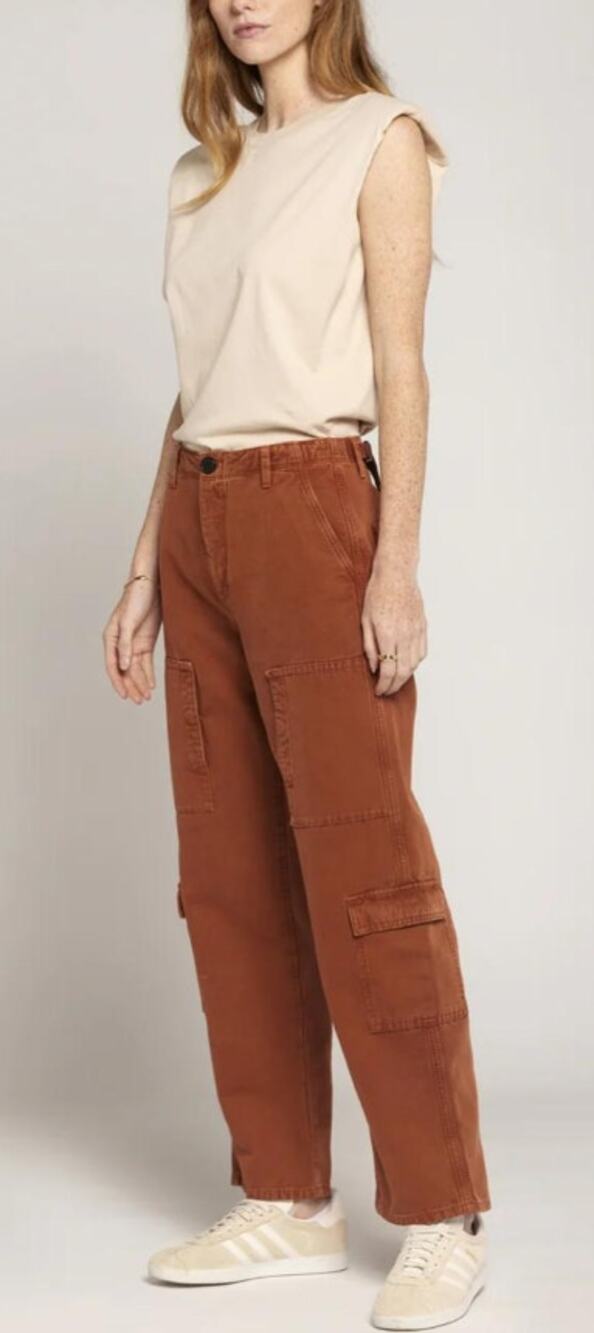 Current Elliott THE COMMODORE Cargo Utility Pants in Cappucino Size 28 NWOT $320
